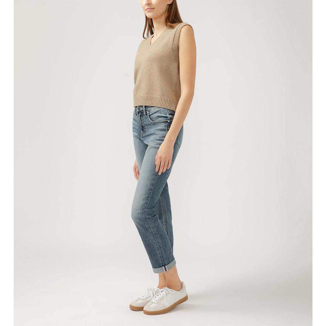 Beau High Rise Slim Leg Jeans - Indigo