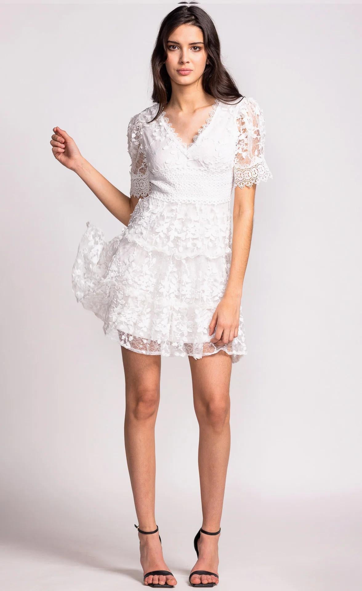 Cindy Lace Mini Dress