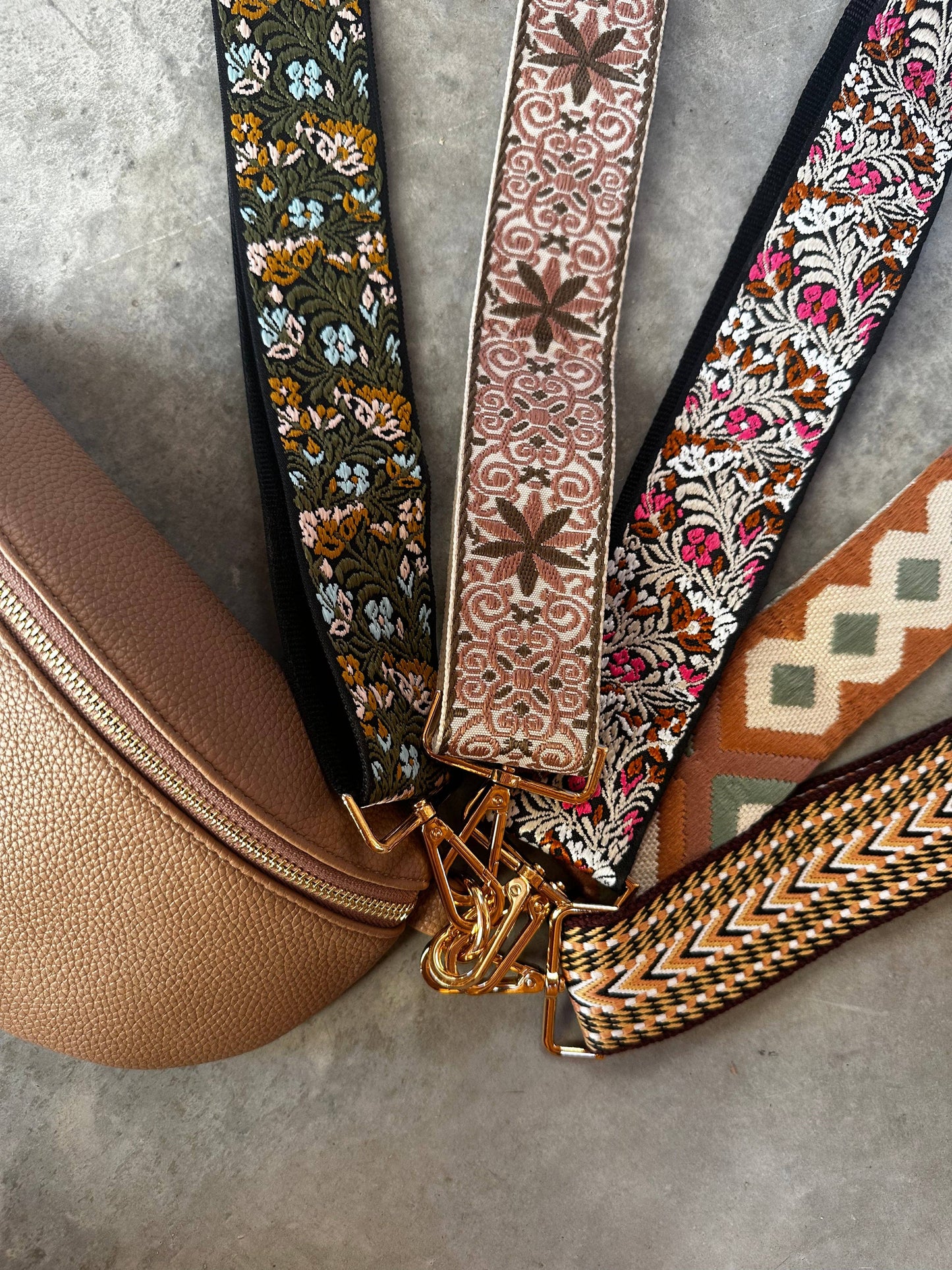 Crossbody Bag Strap - Dusty Rose