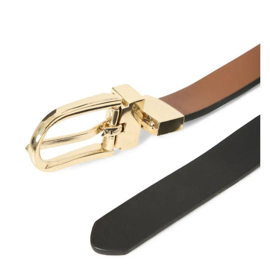 Wessy Faux Leather Reversible Belt | Meteorite