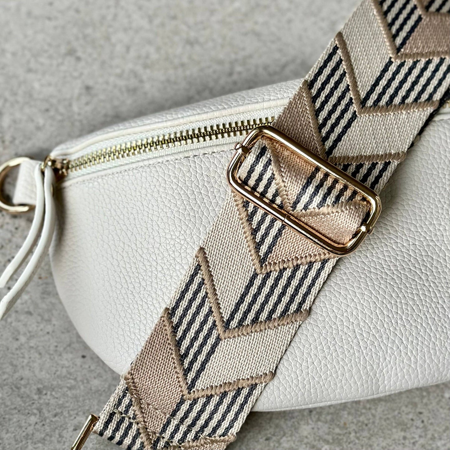 Crossbody Bag Strap - Beige Modern