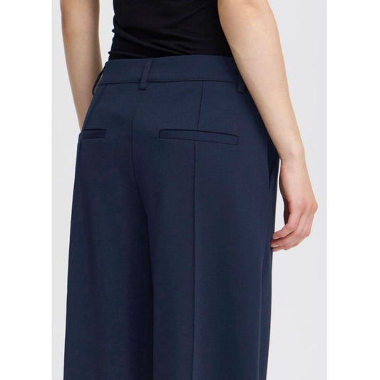 Kate Wide Seamed Trouser | Total Eclipse