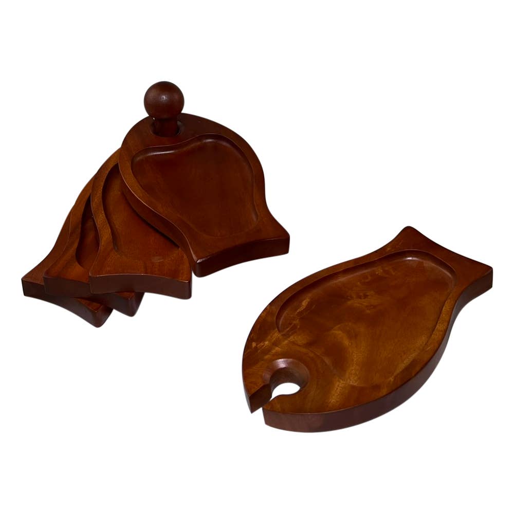 Appetizer Tray Mahogany Design - Pineapple - 5420PA