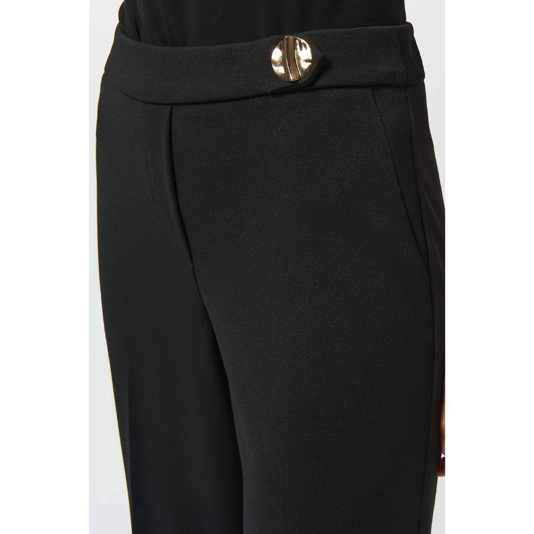 Scuba Crepe Knit Pants - Black