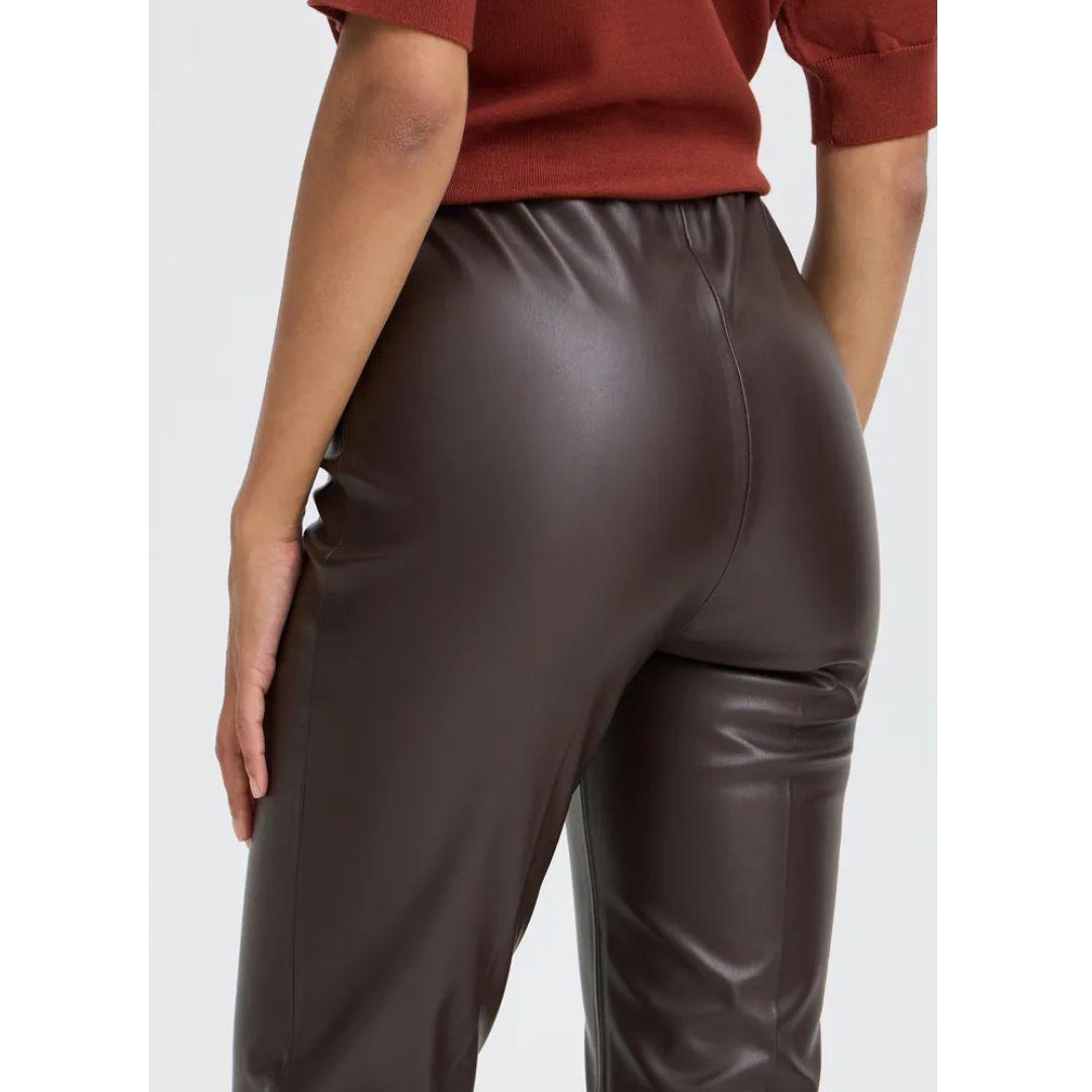 BYOUNG Daja Faux Leather Flare Pants | 20819556 | Java
