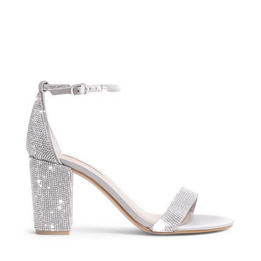 Dylann Diamante Ankle Strap Heels