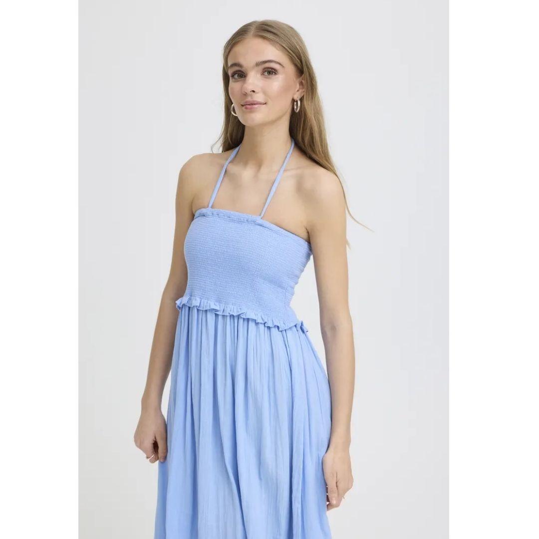 Foxa Halter Dress - 20125889 - Placid Blue