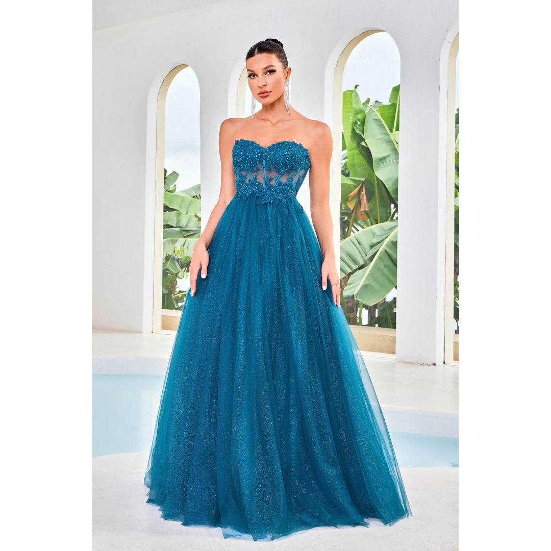 Jadore Evening - J24016 - Teal