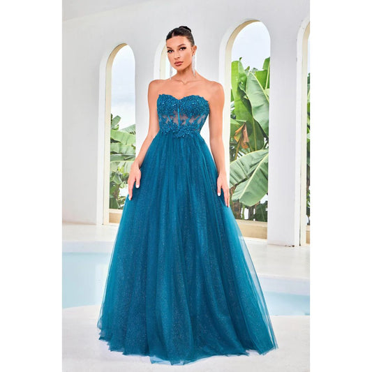 Jadore Evening | J24016 | Teal