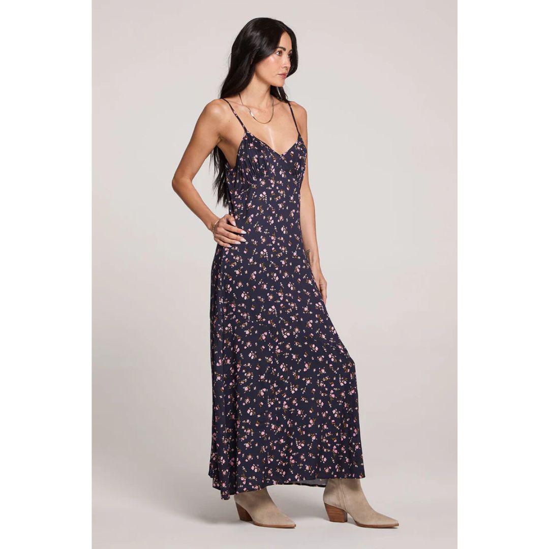 Maxine Midi Dress - S3441-W647 - Navy Floral