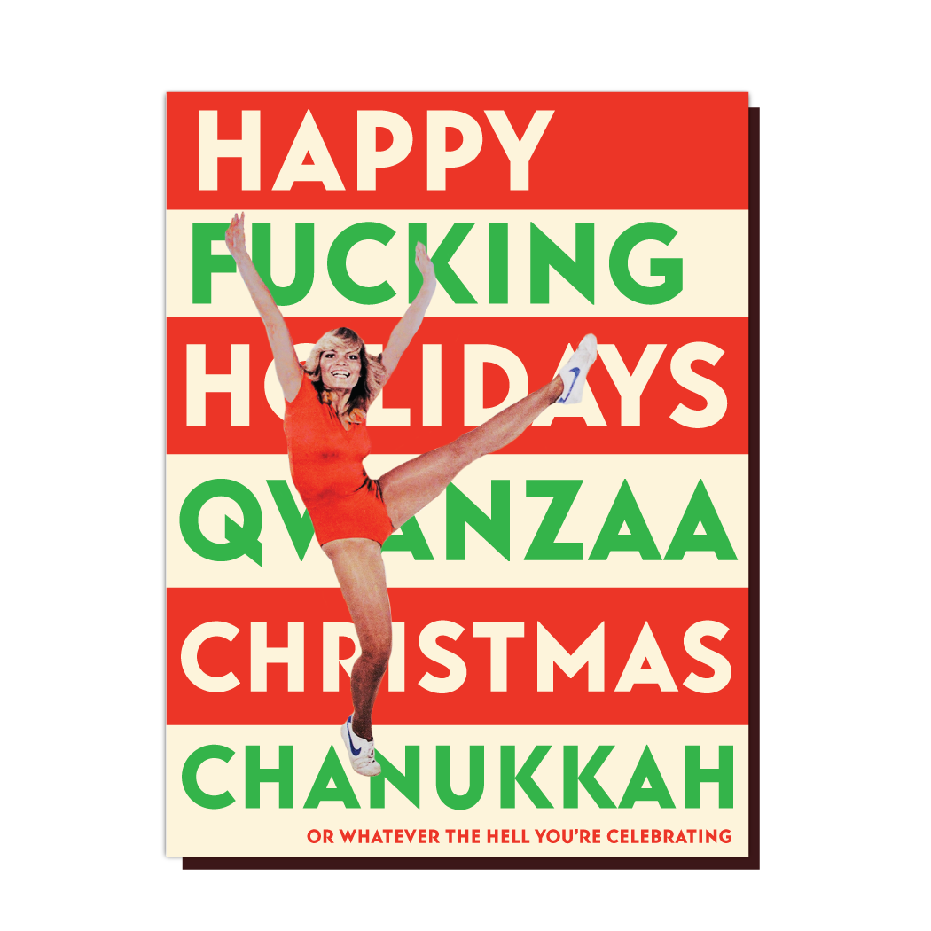 Happy F'in Holidays Card