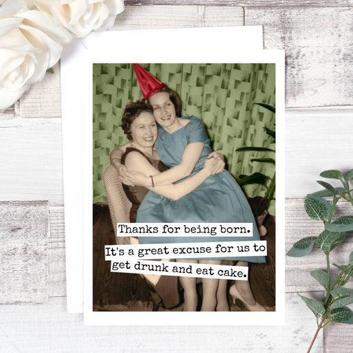 Thanks For Being Born - RR324 - Card