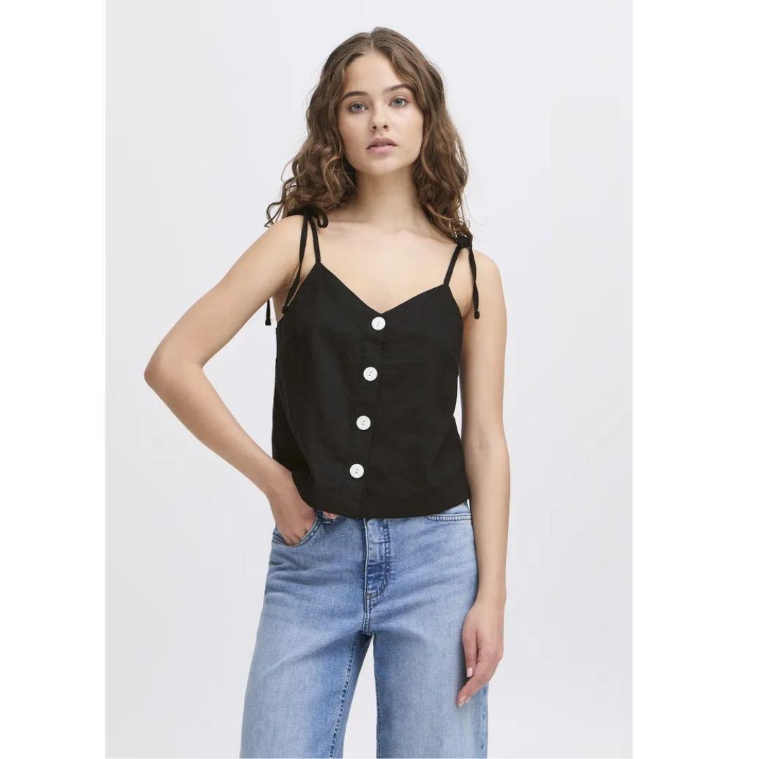 Linno Strappy Top - 20122923 - Black