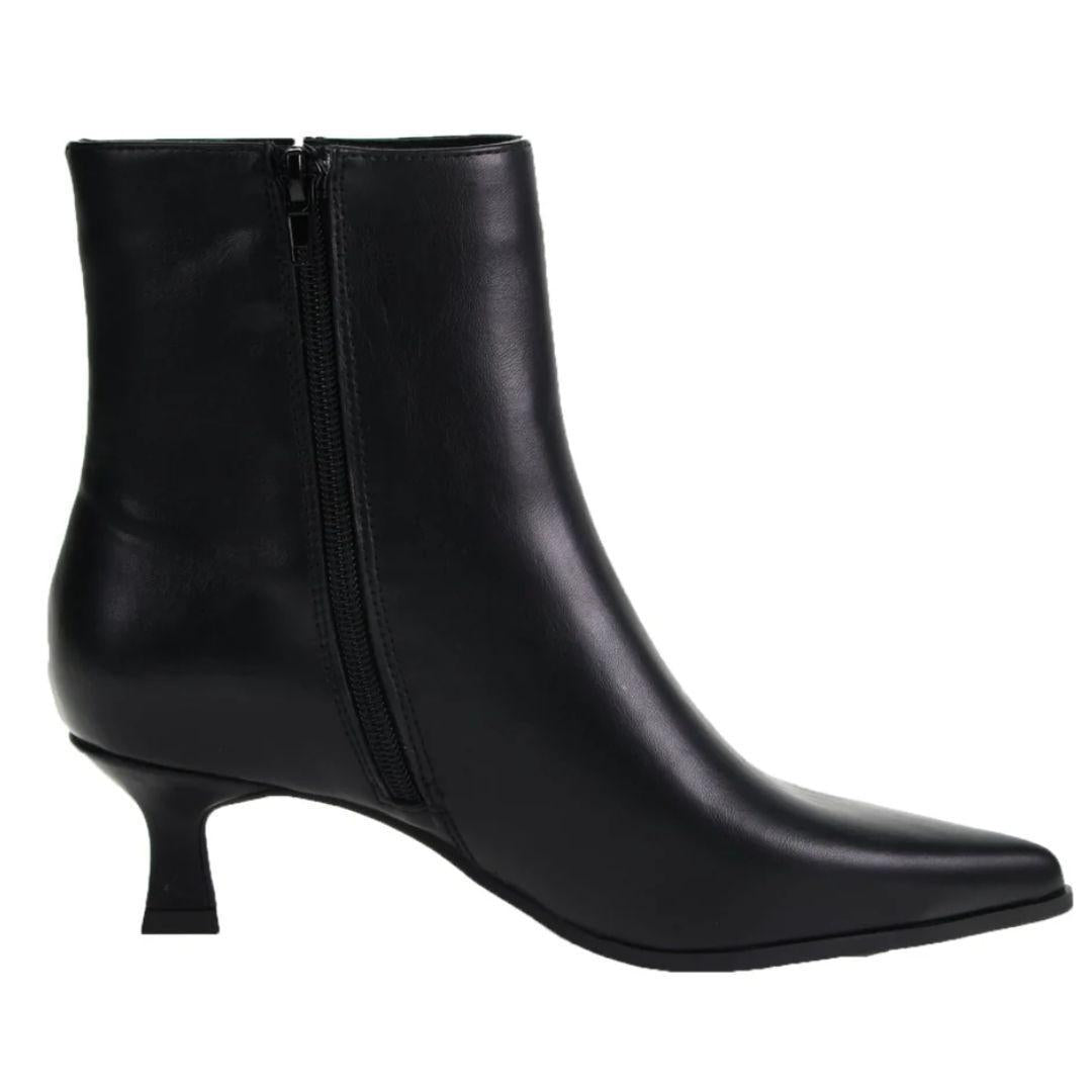 Novalie Faux Leather Low Heeled Bootie