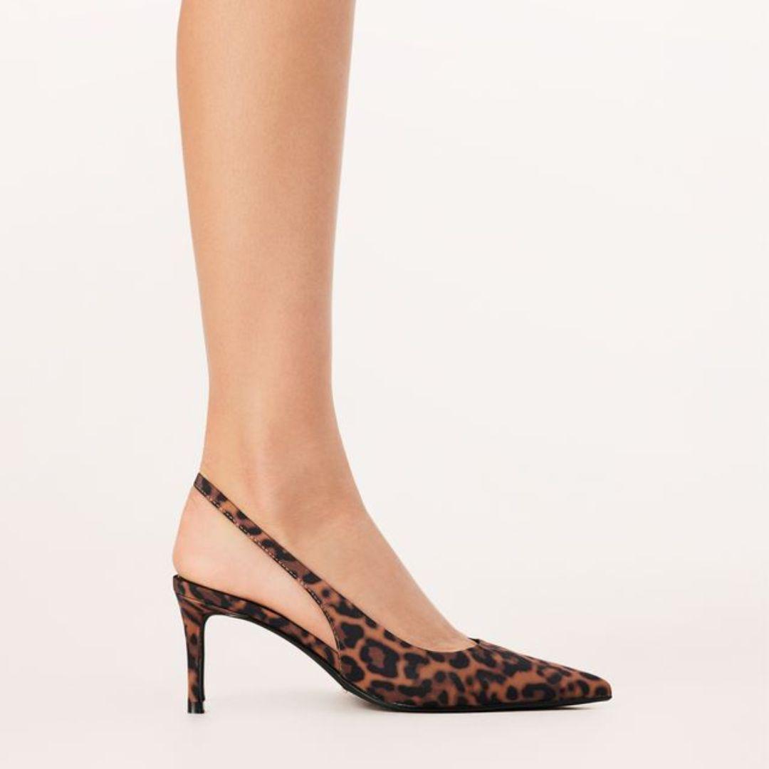Oskanna Leopard Slingback Heel