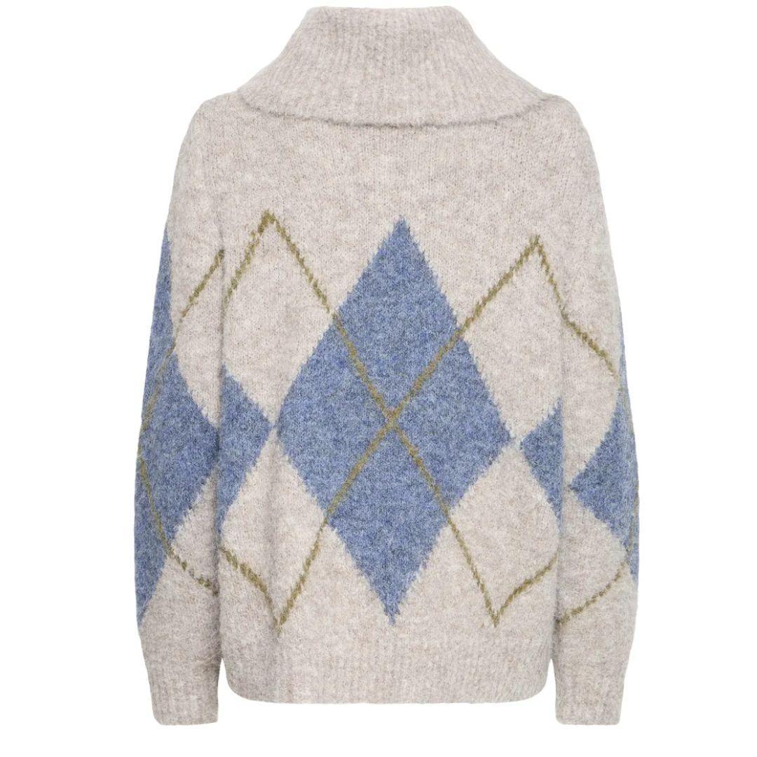 FRANSA Charleen Argyle Sweater | 20618567