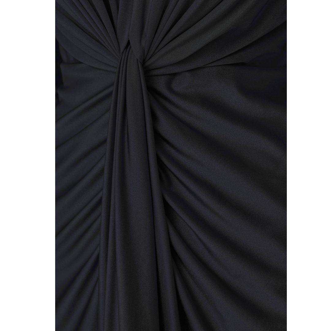 JOSEPH RIBKOFF Draped V-Neck Sheath Dress | 253714F26 | Black