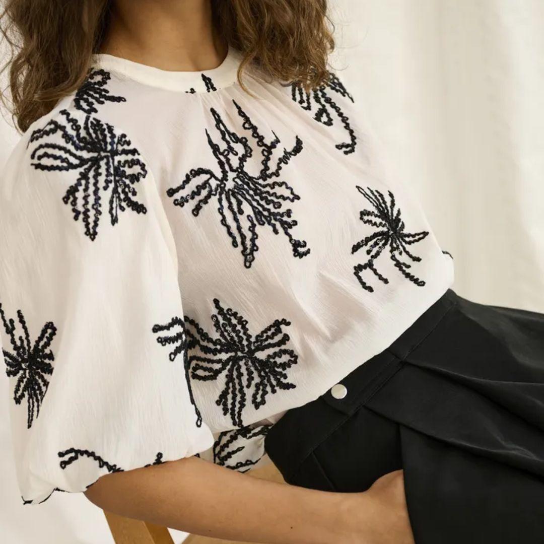 Bisera Blouse - Oyster