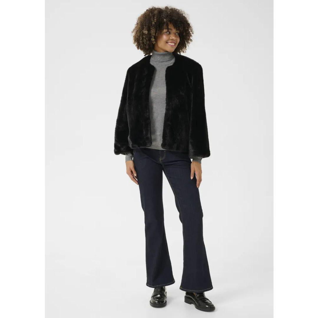 Anikka Faux Fur Jacket - 50111294 - Black