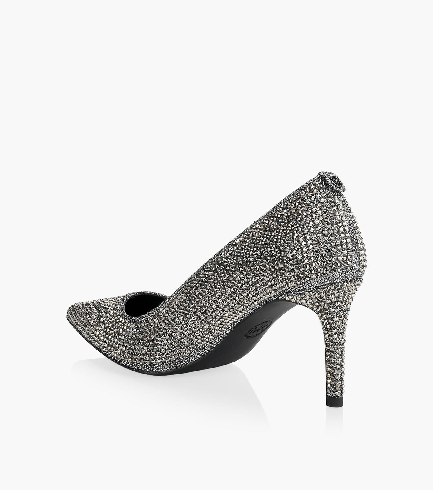 Alina Rhinestone Heel - Silver Rhinestone