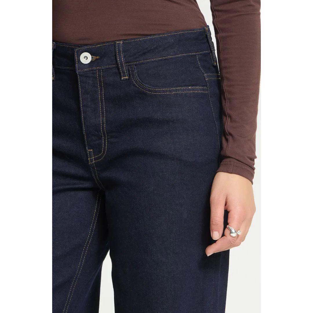 ICHI Wiggy Wide Leg Stretch Denim | 20119022 | Dark