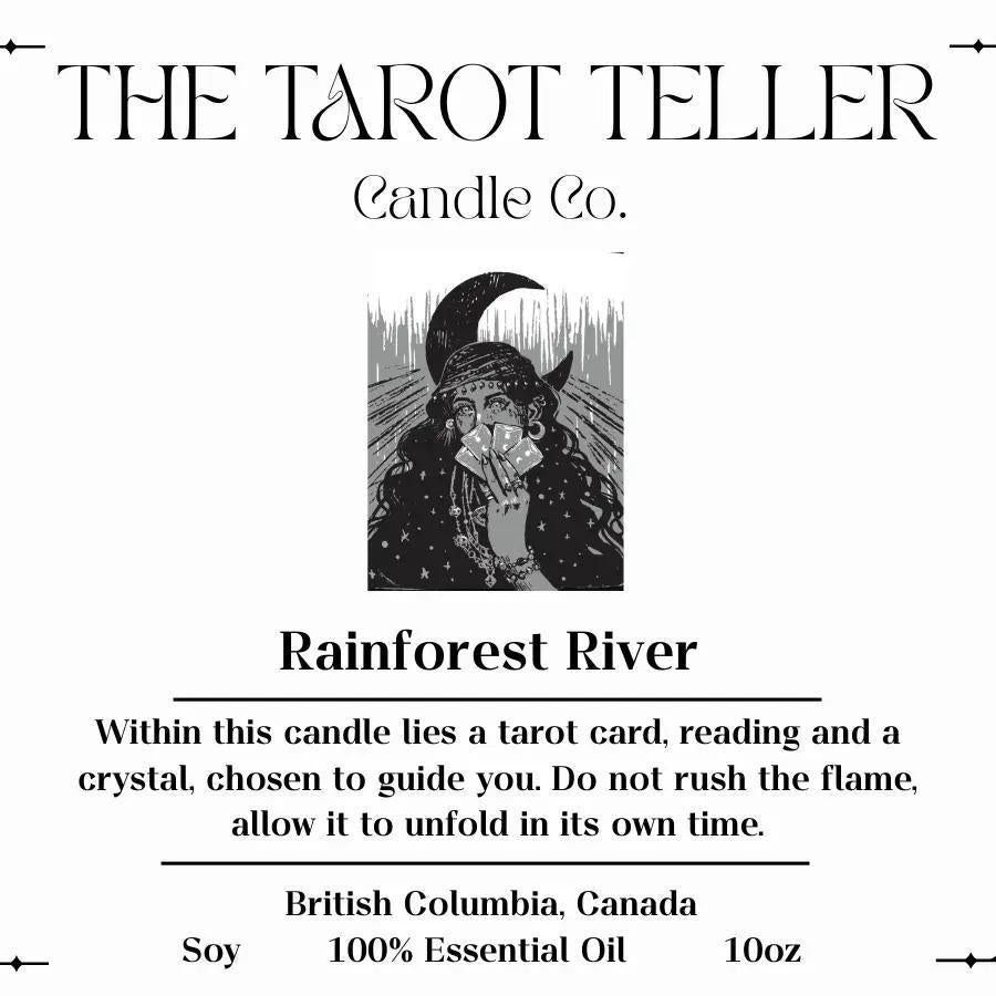 Tarot Reveal Candle - Bergamot & Fir Rainforest