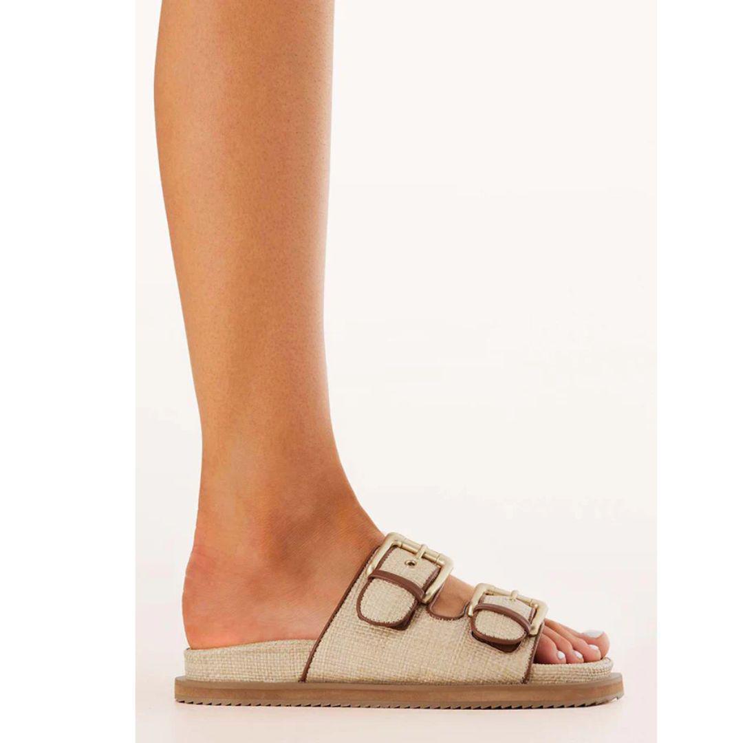 Tenzin Sandal | Natural Raffia