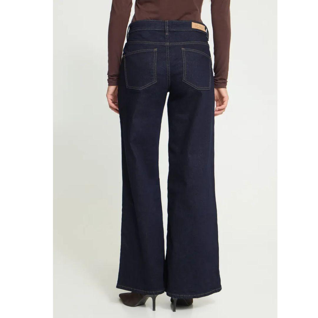 ICHI Wiggy Wide Leg Stretch Denim | 20119022 | Dark