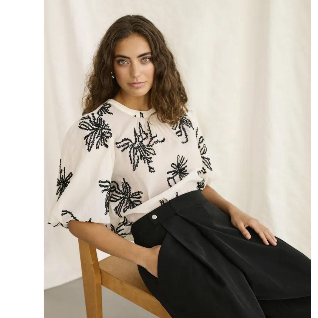 Bisera Blouse - Oyster