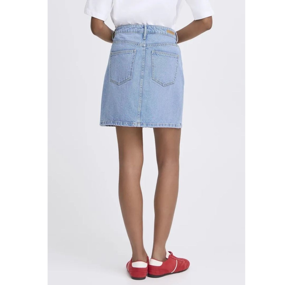 Kallie Skirt - 20816754 - Light Blue Denim