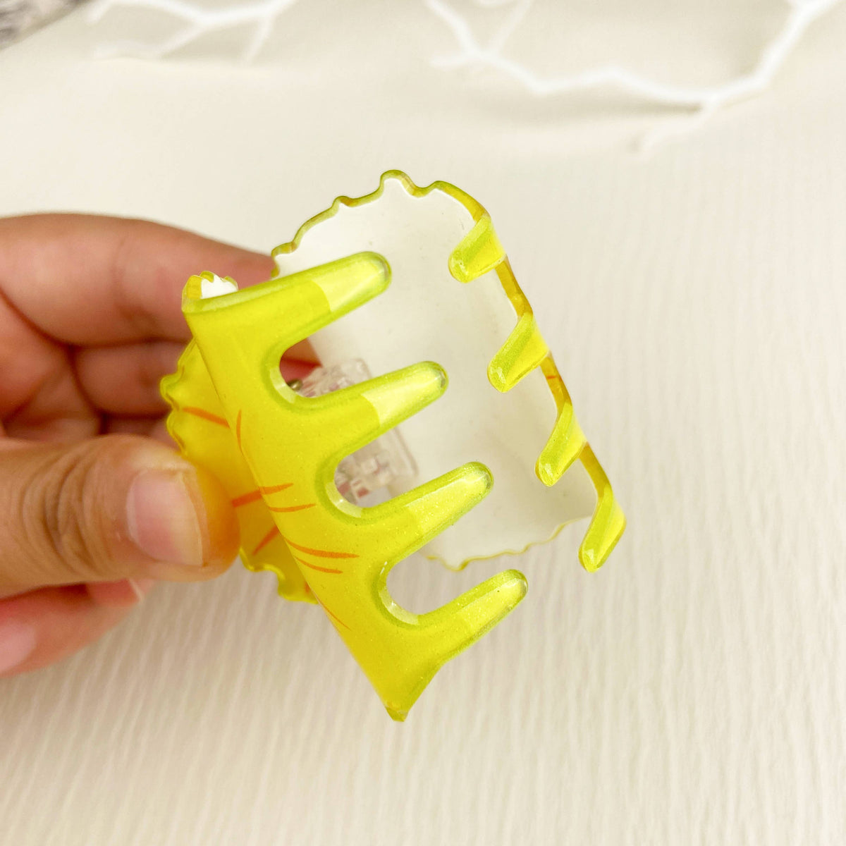 Fruit Rainbow Fun Hair Clip - Lemon