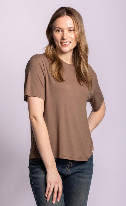 Camilla T-Shirt | TO-11212F26 | Brown