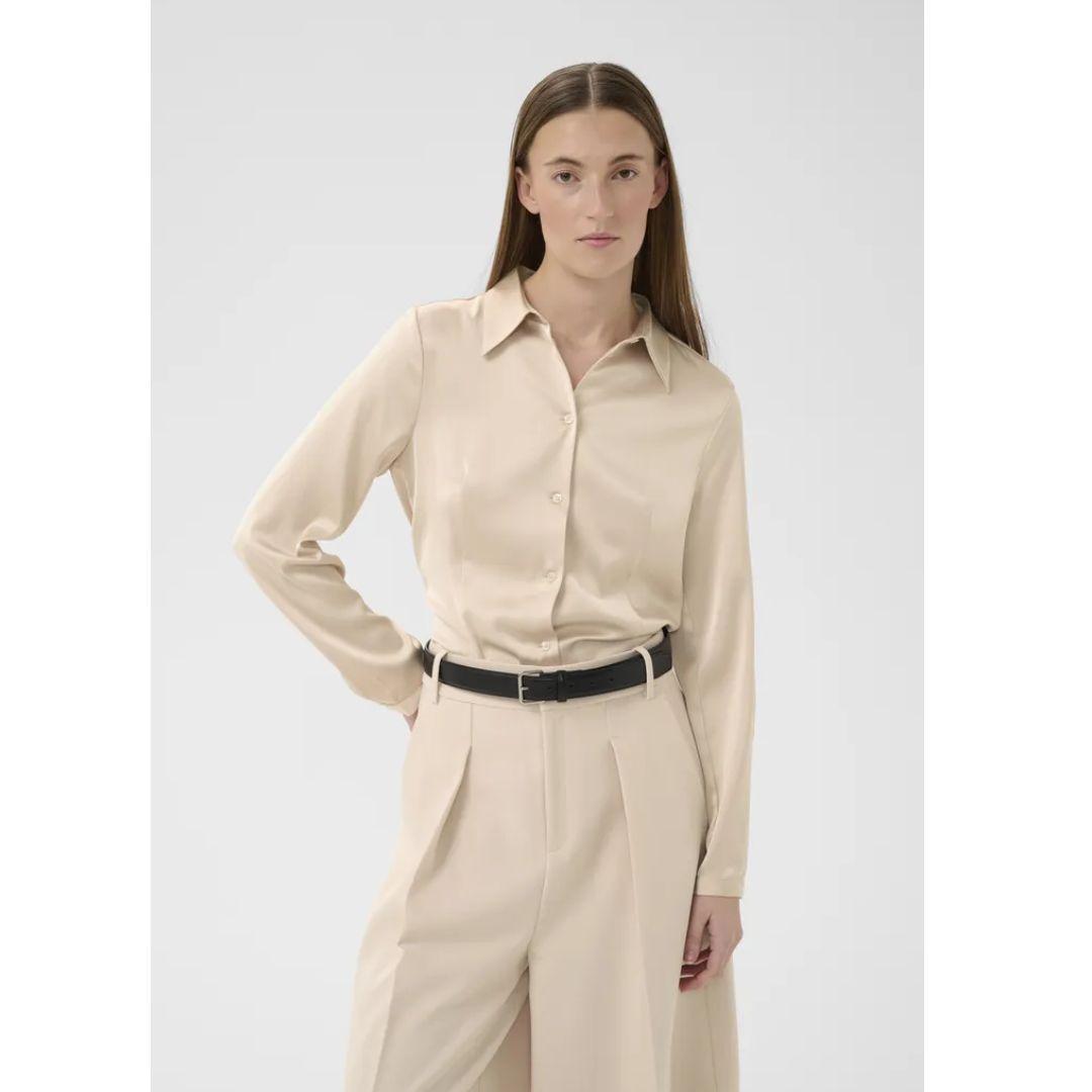 Satin Button Down Lake Shirt