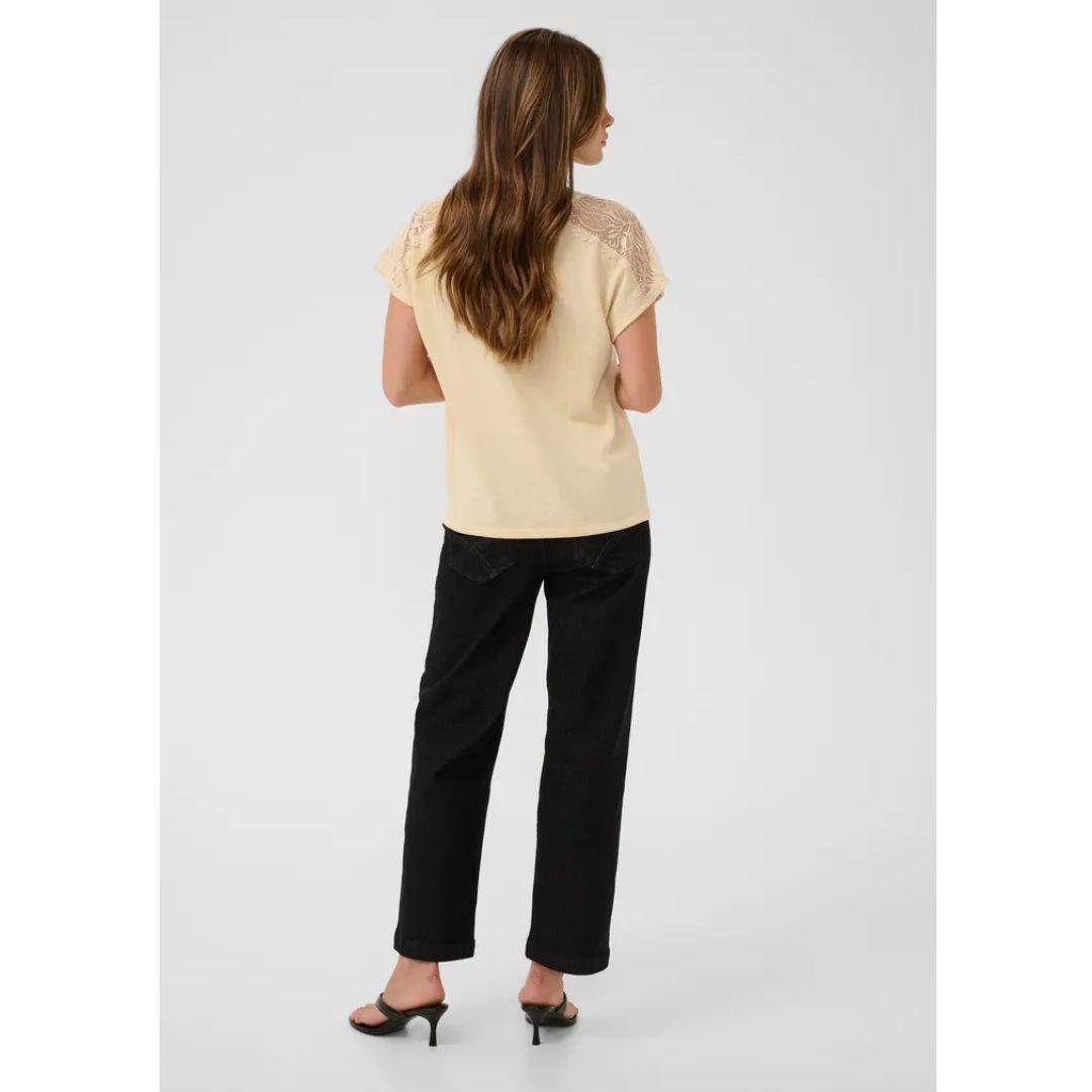 CREAM CLOTHING Tammi T-Shirt | 10615127 | Sand Melange