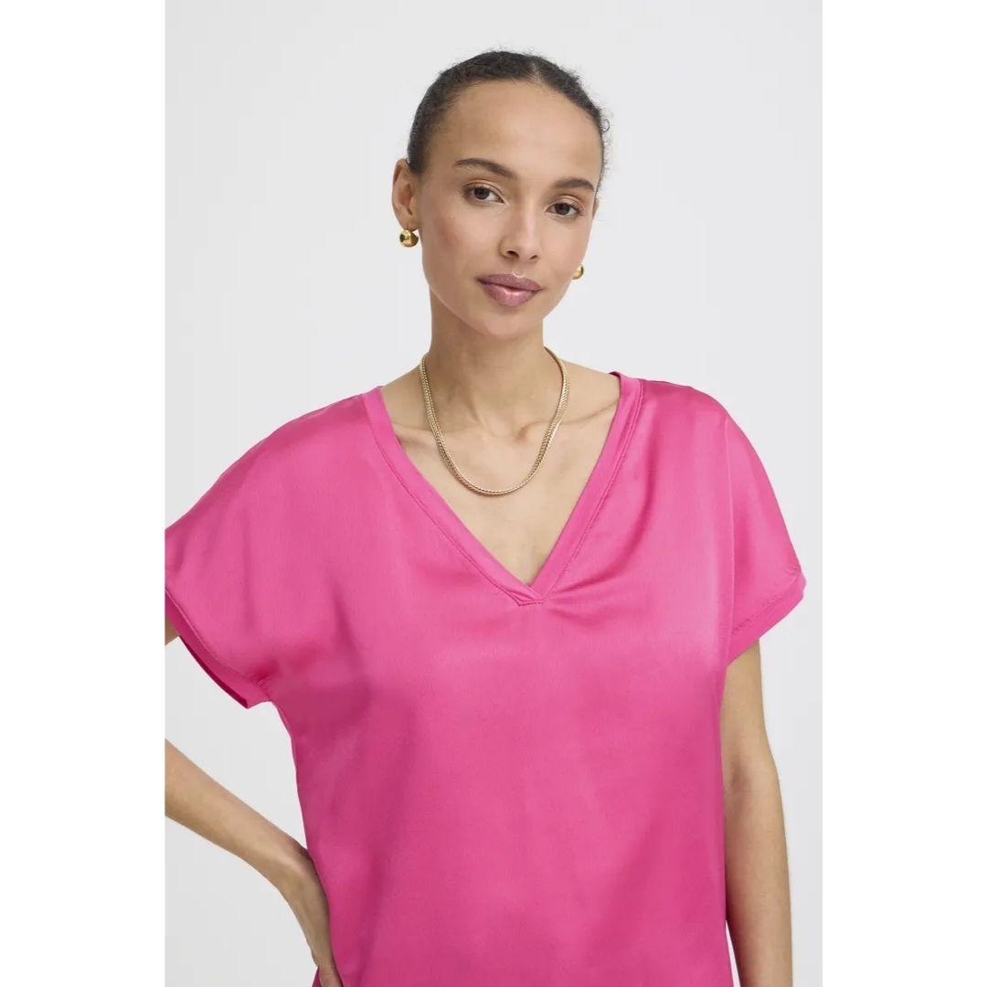Selita T-Shirt - 20816672 - Raspberry Rose