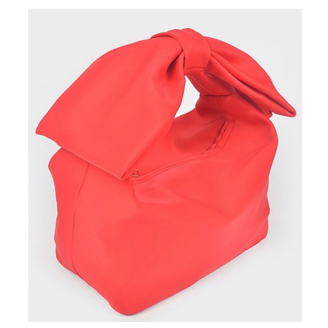Ribbon Handle Clutch - HPC5358 - Fuschia
