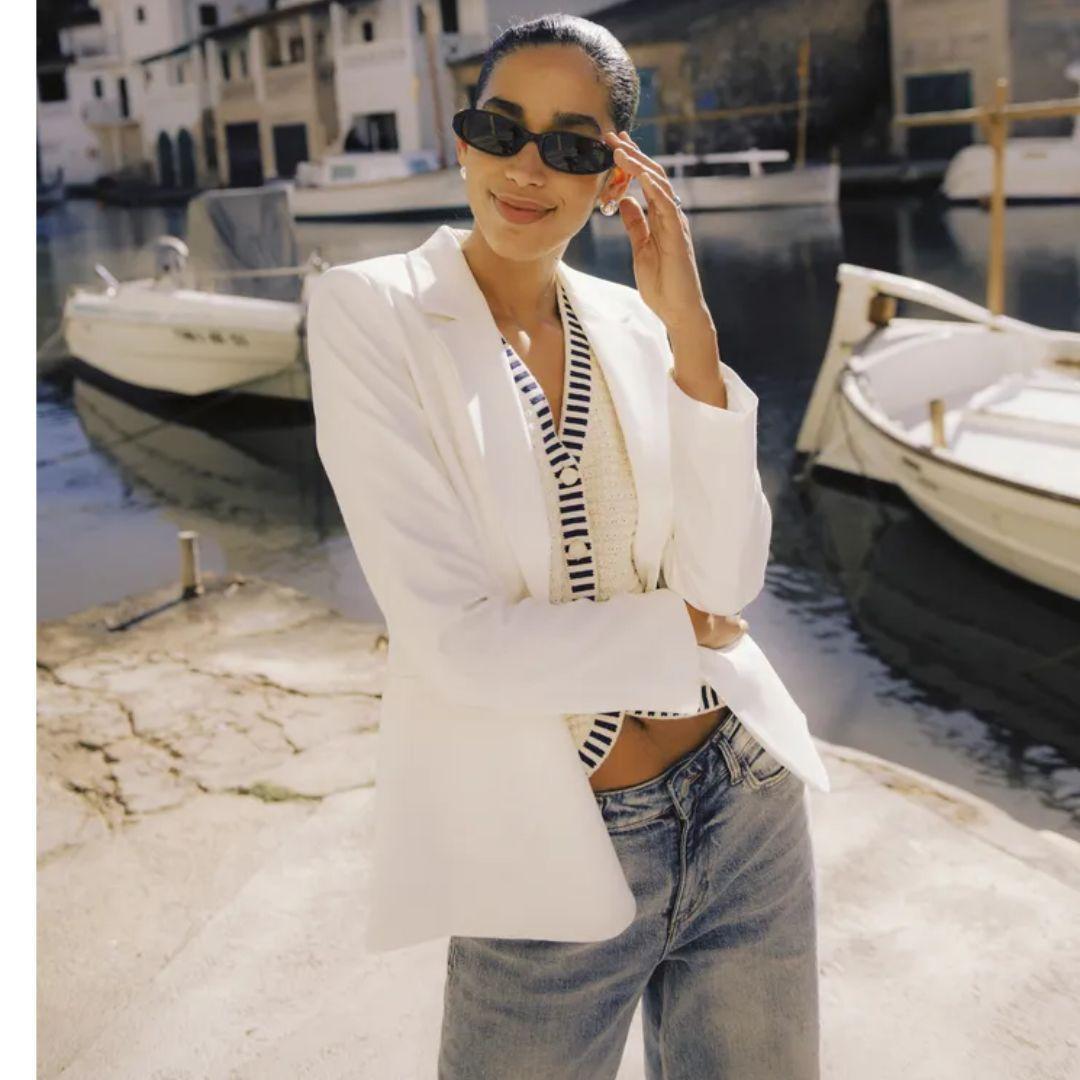 Danta Blazer - 20816136 - Marshmallow