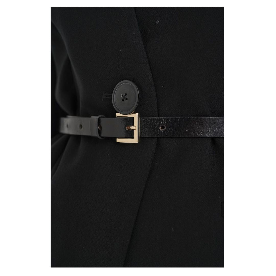 Georg Thin Leather Chain Belt