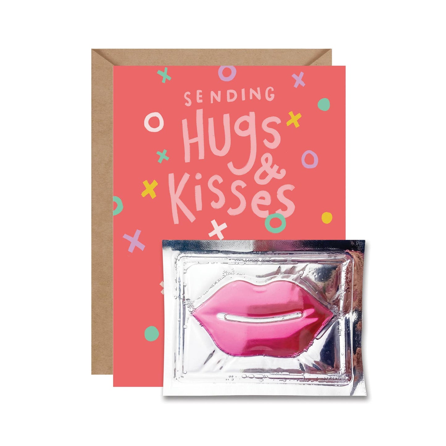 Sending Hugs & Kisses Lip Facial Card