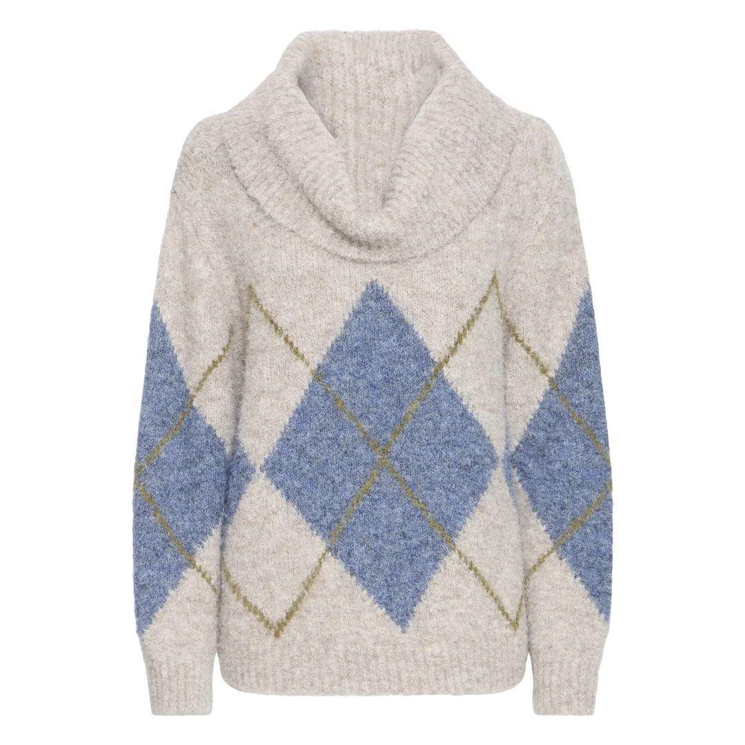 FRANSA Charleen Argyle Sweater | 20618567