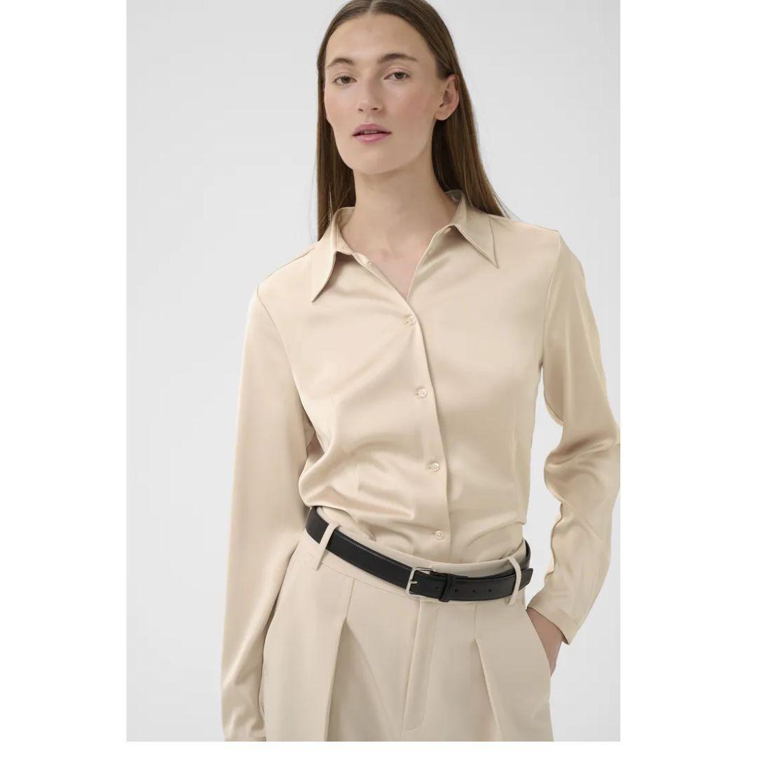 Satin Button Down Lake Shirt