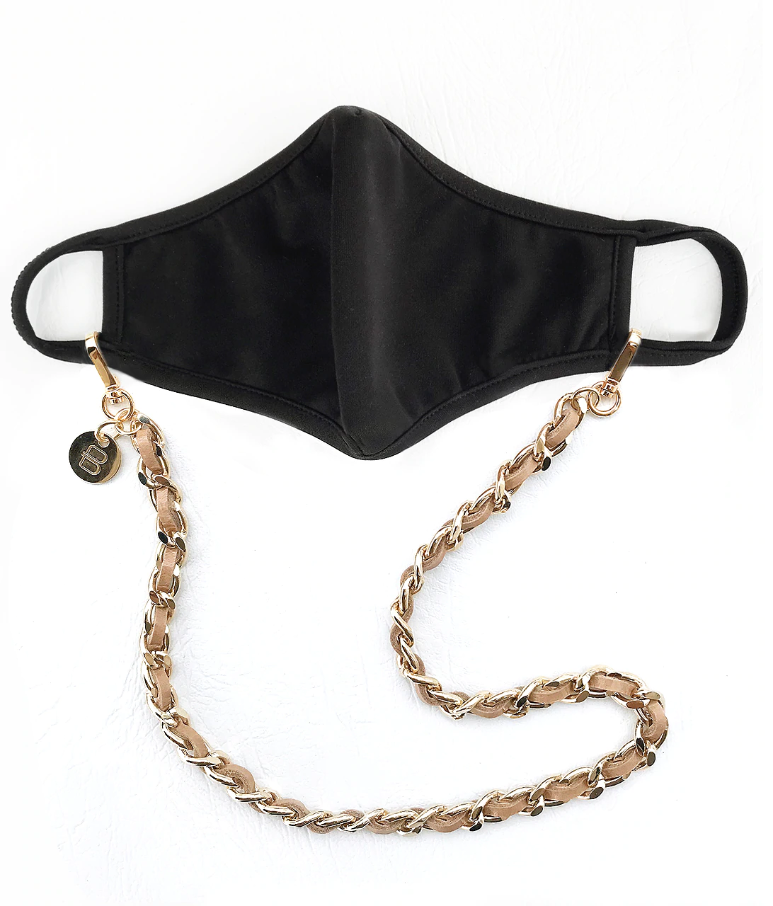 Hadi Face Mask Leather and Chain Lanyard