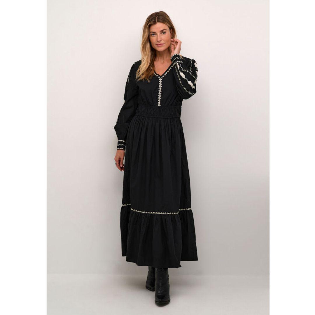 Gwen Long Dress - 10613167 - Pitch Black