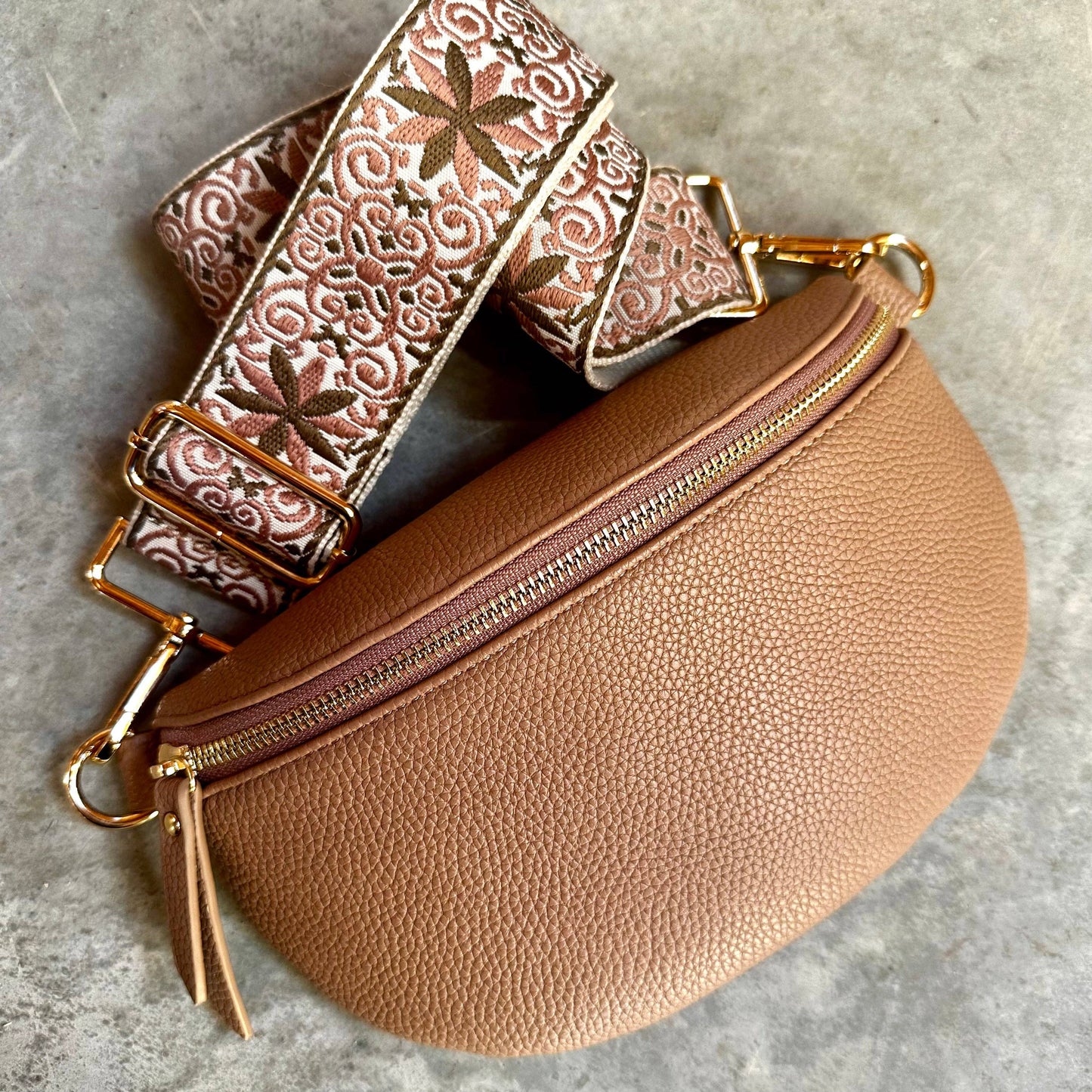 Crossbody Bag Strap - Dusty Rose