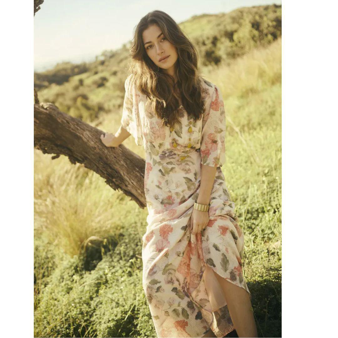 Hailey Dress - 10613427 - Flower Print