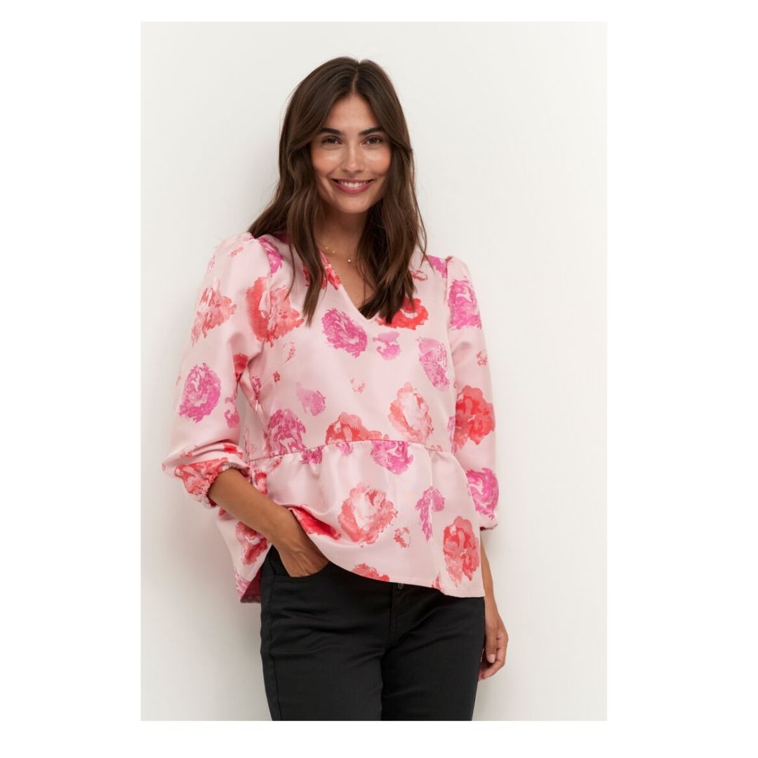 Vally Blouse - 50109497 - Fuchsia Pink