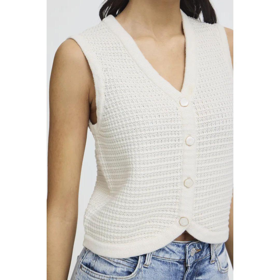 Mikala Knit Vest | Birch