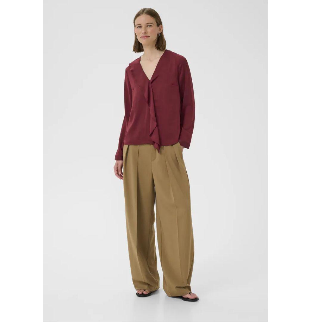 Auda Blouse - Cabernet