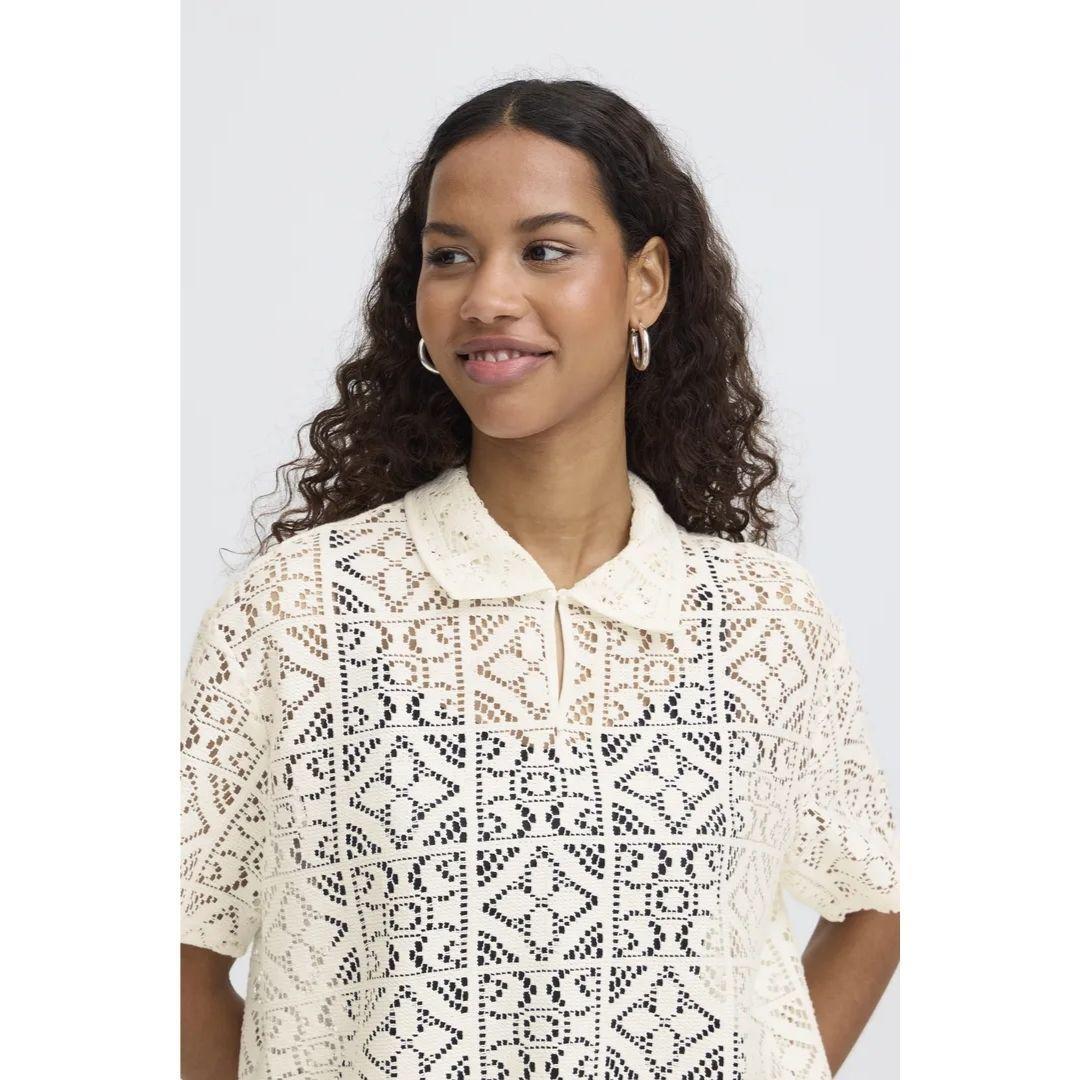 Naima Short Sleeve Crochet Top