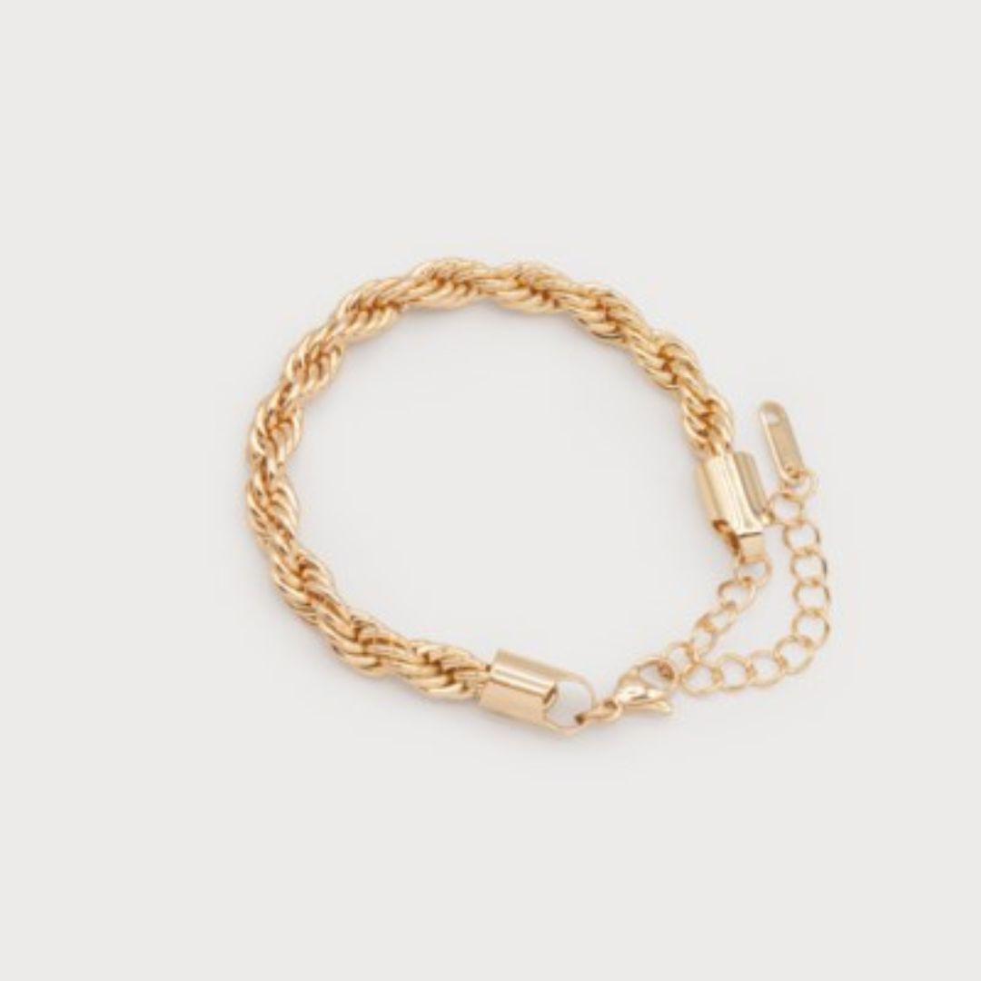 Braided Link Chain Bracelet - 3330